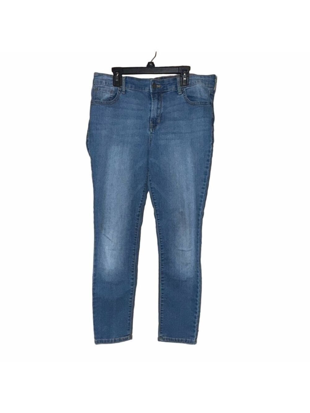 Old Navy Blue Denim Super Skinny Jeans Women Size 10